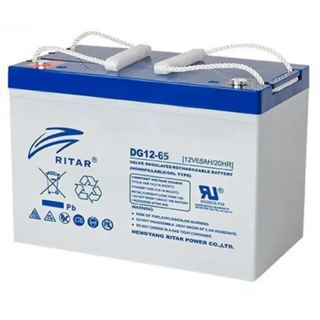  Bateria Gell Ritar DG12-65 12V 65Ah Terminal F5/F11 35x16.7x18.2cm 533.050847 Bateria Gell Ritar DG12-65 12V 65Ah Terminal F5/F