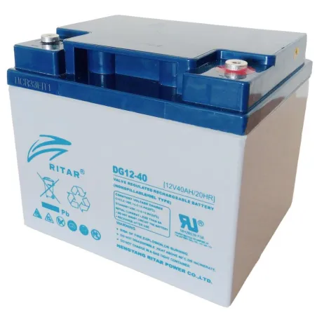  Bateria Gell Ritar DG12-40 12V 40Ah Terminal F4/F11 19.8x16.6x16.9cm 376.271186 Bateria Gell Ritar DG12-40 12V 40Ah Terminal F4