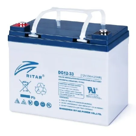  Bateria Gell Ritar DG12-33 12V 33Ah Terminal F7/F11 19.5x13x15.5cm 305.932203 Bateria Gell Ritar DG12-33 12V 33Ah Terminal F7/F