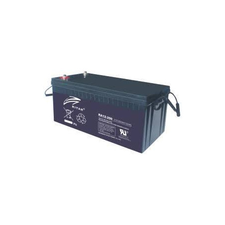Bateria AGM VRLA Ritar RA12-200 12V 200Ah Terminal F10/F16 20x52.2x22.3cm