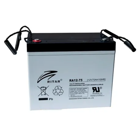  Bateria AGM Ritar RA12-75 12V 75Ah Terminal F11/F15 26x16.9x21cm 528.813559 Bateria AGM VRLA Ritar RA12-75 12V 75Ah Terminal F1