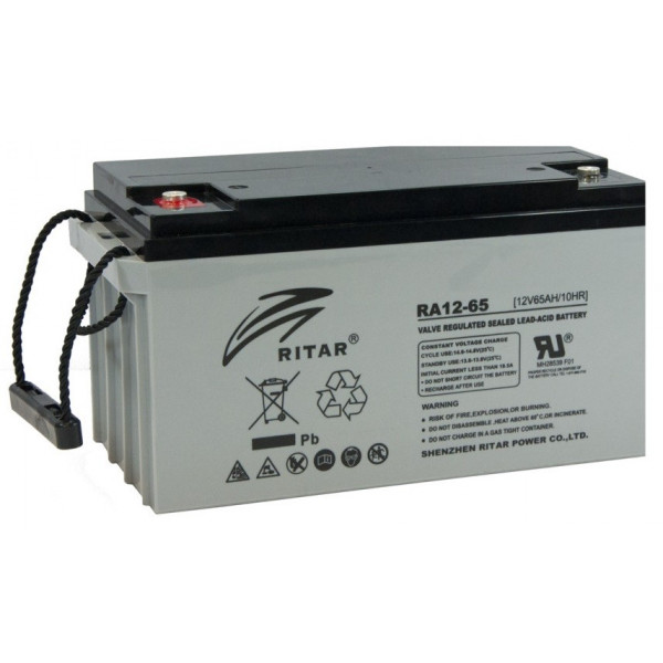 Bateria AGM VRLA Ritar RA12-65 12V 65Ah Terminal F5/F11 35x16.7x18cm