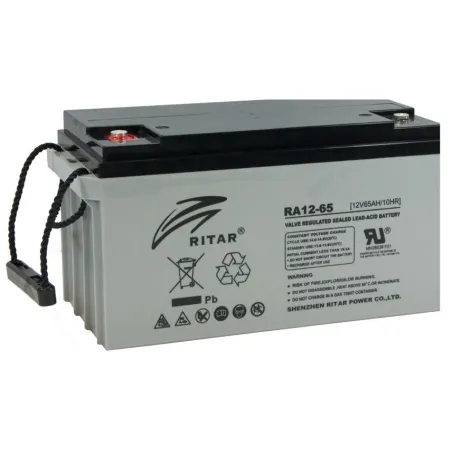  Bateria AGM Ritar RA12-65 12V 65Ah Terminal F5/F11 35x16.7x18cm 383.898305 Bateria AGM VRLA Ritar RA12-65 12V 65Ah Terminal F5/