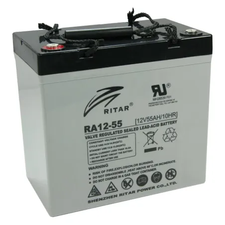  Bateria AGM Ritar RA12-55 12V 55Ah Terminal F11/F15 22.9x13.8x21cm 392.372881 Bateria AGM VRLA Ritar RA12-55 12V 55Ah Terminal 