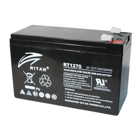  Bateria AGM Ritar RT1270A 12V 7Ah Terminal F1/F2 15.1x6.5x9.4cm 49.152542 Bateria AGM VRLA Ritar RT1270A 12V 7Ah Terminal F1/F2