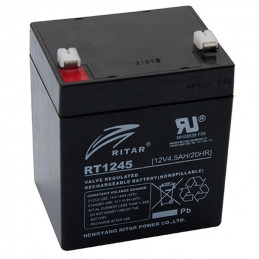 Bateria AGM VRLA Ritar RT1245 12V 4.5Ah Terminal F1/F2 9x7x10.1cm