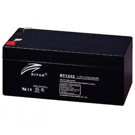 Bateria AGM VRLA Ritar RT1232 12V 3.2Ah Terminal F1 13.4x6.7x6cm