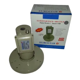 LNBF Banda C EuroStar ESCD 600 Gold 17K Polaridad Automatica one Cable Solution Aibitech-LNBF Banda C EuroStar ESCD 600 Gold 17K