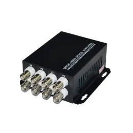 Media Converter 4V1D-S 4 Canales BNC a Fibra Optica 20KM SM FC Para Camaras Videos Inc. Transmisor y Receptor Aibitech-Media Con