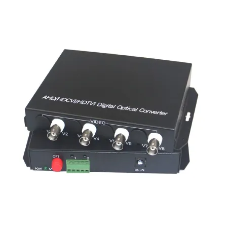  Media Converter 4V1D-S 4 Canales BNC a Fibra Optica 20KM SM FC Para Camaras Videos Inc. Transmisor y Receptor 274.576271 Media 