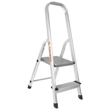  Escaleras  Tubulares 2 Peldaños Plegables T3 Max2.4m Aluminio, Truper 16763 108.474576 Escalera 2 Peldaños Tubular Plegables 15