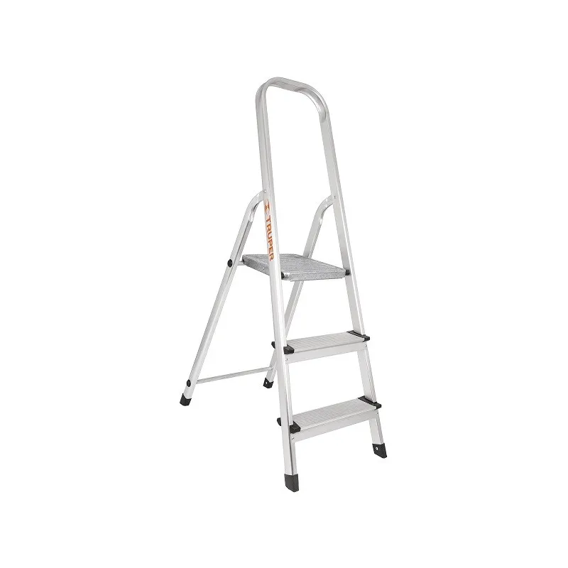 Escalera Plegables con Plataforma 3 Peldaños, 91kg Tipo III, Peso 3.5kg Alcance Max. 2.59m, ESTU-3A 16764 Truper