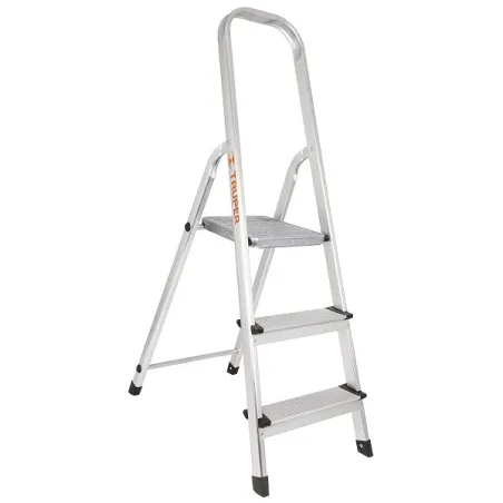  Escaleras  Tubulares 3 Peldaños Plegables T3 Max2.6m Aluminio, Truper 16764 133.898305 Escalera Plegables con Plataforma 3 Peld
