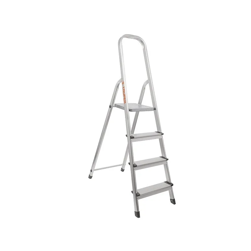 Escalera Plegables con Plataforma 4 Peldaños, 91kg Tipo III, Peso 3.8kg Alcance Max. 2.81m, ESTU-4A 16765 Truper