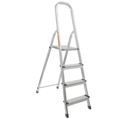  Escaleras  Tubulares 4 Peldaños Plegables T3 Max2.8m Aluminio, Truper 16765 163.559322 Escalera Plegables con Plataforma 4 Peld