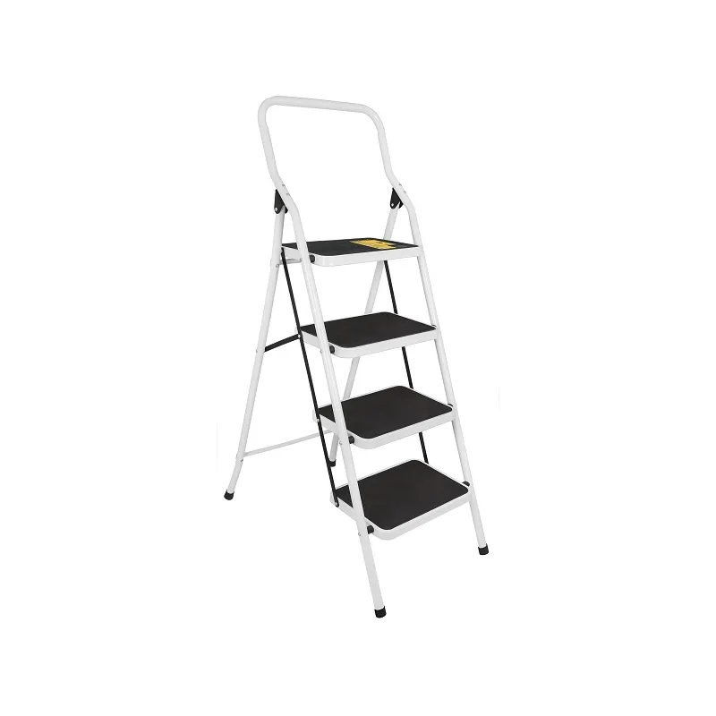 Escalera Plegables con Plataforma 4 Peldaños, 91kg Tipo III, Peso 7.9kg Alcance Max. 2.4m, ESTU-4P 24122 Pretul