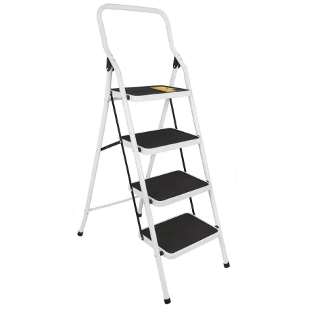 Escalera Plegables con Plataforma 4 Peldaños, 91kg Tipo III, Peso 7.9kg Alcance Max. 2.4m, ESTU-4P 24122 Pretul