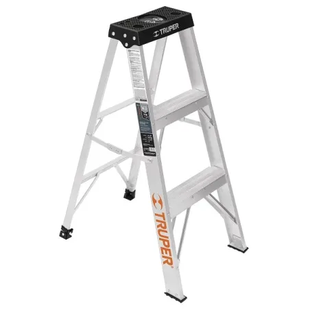  Escaleras de Tijera 2 Peldañoss T3 Max2.1m P3kg EAluminio, Truper 16740 108.474576 Escalera Tipo Tijera 2 Peldaños, 91 kg Tipo 