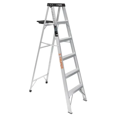  Escaleras  Tijera 5 Peldaños con Bandeja T3 Max3m P5.4kg EAluminio, Truper 16743 181.355932 Escalera 5 Peldaños Tijera con Band