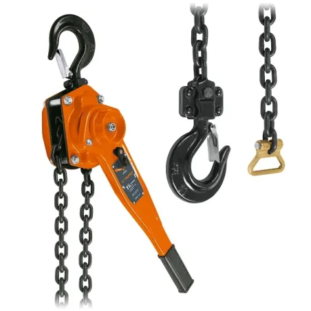 Tecle Industrial 1 1/2 Toneladas con Ratchet, Doble Trinquete, Mango con grip, Peso 10.1kg, POPA-1-1/2 16842 Truper