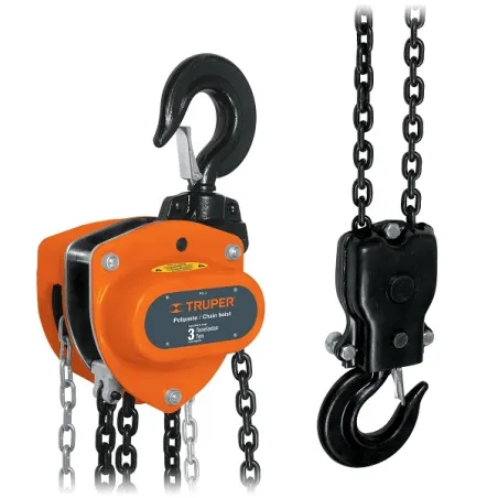  Tecle Industrial 3 Toneladas, Doble Trinquete, Mecanismo de triple engranaje, Peso 23.5kg, POL-3 16827 Truper 561.864407 Tecle 