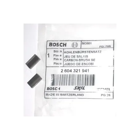 Escobillas Carbones GST 120 135 150 600 90 STP 120, Bosch 2604321941 Bosch-Carbones de Repuesto GST 120 135 150 600 90 STP 120, 