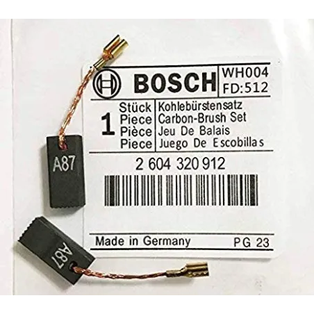 Escobillas Carbones GGS GNA GST PAM PKF POF, Bosch 2604320912 Bosch-Carbones de Repuesto GGS GNA GST PAM PKF POF, Bosch 26043209