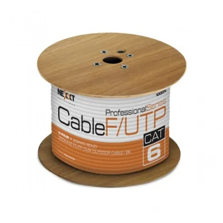  Cable UTP Nexxt PCGUCC6FTBK F/UTP Exterior Cat6 305M 23AWG Tipo CMX Negro 689.830508 Cable UTP Nexxt PCGUCC6FTBK F/UTP Exterior
