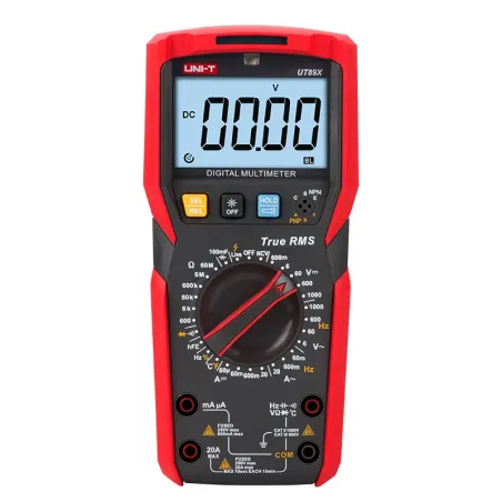  Multimetro Digital UNI-T UT-89X True RMS ACDC1000V 20A Resistencia Capacitancia Frec  Temp hFE Diodo Continuidad 108.474576 Mul