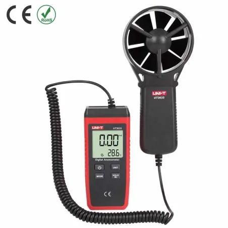  Anemometro Digital UNI-T UT-363S Velocidad Temperatura viento alta Presicion 137.288136 Anemometro Digital UNI-T UT-363S Veloci