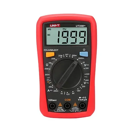  Multimetro Mini Digital UNI-T UT-33B+ ACDC600V 10A Resistencia Diodo Continuidad 45.762712 Multimetro Mini Digital UNI-T UT-33B