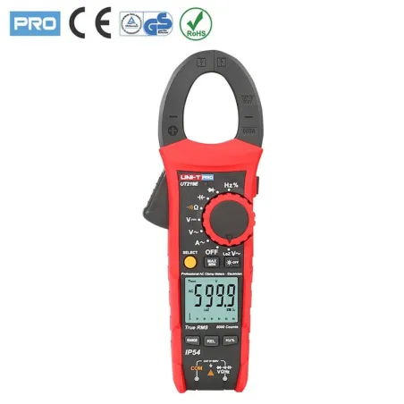  Pinza Amperimetrica Digital UNI-T UT-219E AutoRango True RMS ACDC1000V AC600A Resistencia Capacitancia Frec Diodo Continuidad 2