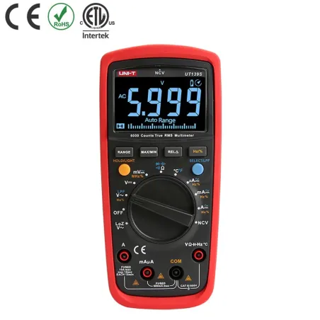 Multimetro Digital UNI-T UT-139S NCV Autorango True RMS ACDC600V 10A Resistencia Capacitancia Frec Temp Diodo Continuidad UNI-T-