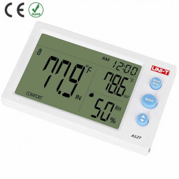 Medidor Humedad Temperatura UNI-T A12T higrometro Medidor alarma Reloj estación meteorológica