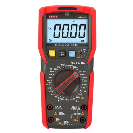 Multímetro Digital UNI-T UT-89XD NCV True RMS ACDC1000V 20A Resistencia Capacitancia Frec Diodo Continuidad UNI-T-Multímetro Dig