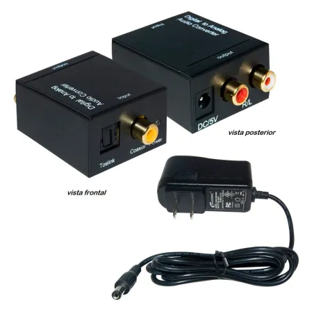  Convertidor Audio Optico A Analogo RCA, Incluye Cable Poder 50.847458 Convertidor Audio Optico A Analogo RCA, Incluye Cable Pod