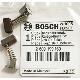  Escobillas Carbones GDR GDS GDX IW V-LI, Bosch 2609199169 31.355932 Carbones de Repuesto GDR GDS GDX IW V-LI, Bosch 2609199169 