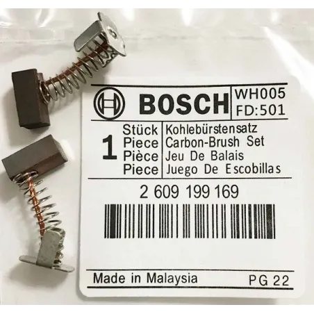 Escobillas Carbones GDR GDS GDX IW V-LI, Bosch 2609199169 Bosch-Carbones de Repuesto GDR GDS GDX IW V-LI, Bosch 2609199169 -2609