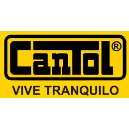 Cerradura Blindada Cantol S400 Negro 3Golpes 3Llaves 7Pines 2Pivotes Sin tirador Ext Metal Cantol-Cerradura Blindada Cantol S400