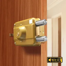 Cerradura Blindada Cantol S900 Dorado 3Golpes 3Llaves 7Pines 2Pivotes Pprincipal Madera Cantol-Cerradura Blindada Cantol S900 Do
