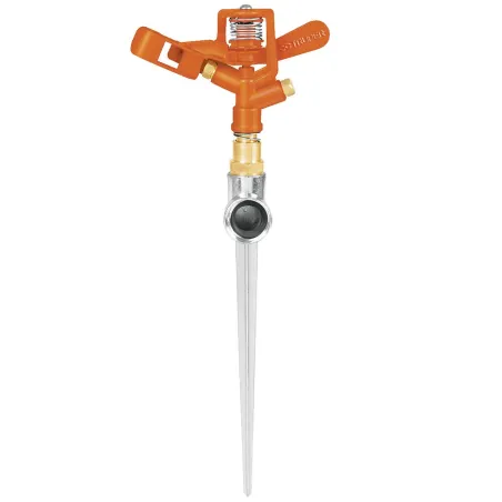  Aspersor Metalico 1 Via 3/4", Estaca 21cm, Alcance 10.4m, Area 360, 50 PSI, DOS-11 10327 Truper 20.338983 Aspersor Metalico 1 V