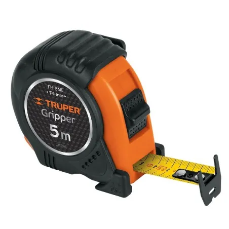  Winchas Flexometro Griper 5M MedicionAmbosLados TPR ABS Truper 15388 11.355932 Wincha Flexometro Griper 5M con TPR, cinta medic