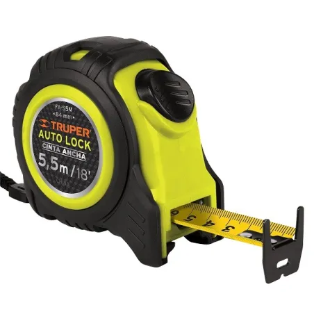  Winchas Flexometro Auto-Lock 5.5M MedicionAmbosLados TPR ABS Truper 10748 16.949153 Wincha Flexometro Auto-Lock 5.5M con TPR, c