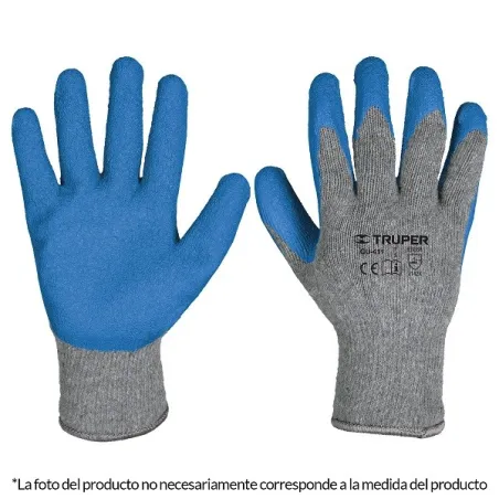 Guantes para Jardinero cubierto de latex puño tejido Talla G, GU-JAR-G 15267 Truper