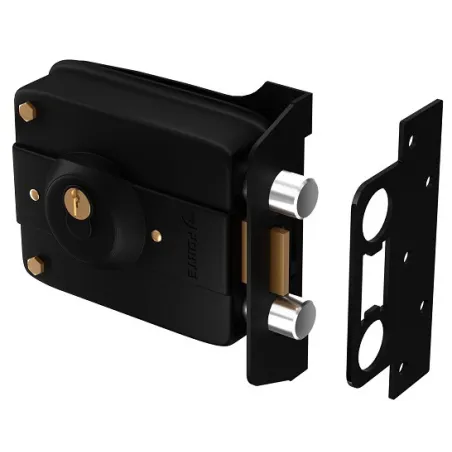  Cerradura Forte Blindada 4000 Negro 3Golpes 3Llaves 2Pivotes PP Madera Metal 78.813559 Cerradura Forte Blindada 4000 Negro 3Gol