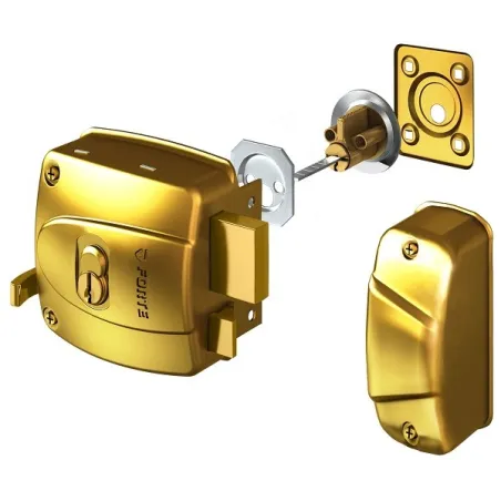  Cerradura Forte Bunker 220 Dorado 2Golpes 3Llaves 1Barra CSN PP Madera Metal 65.254237 Cerradura Forte Bunker 220 Dorado 2Golpe