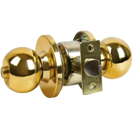  Cerradura Pomo Forte Andina BP-017 Bronce Pulido BInterno Para Dormitorio 30.508475 Cerradura Pomo Forte Andina 017 Bronce Puli