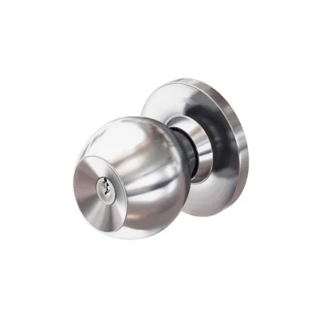 Cerradura Pomo Forte AI-07 Acero Inox BInterno Para Dormitorio Forte-Cerradura Pomo Forte 07 Acero Inox BInterno Para Dormitorio