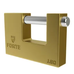  Candados Forte Estandar J90 90mm Dorado 3Llaves 5Pines 69.491525 Candado Forte Estandar J90 90mm Dorado 3Llaves 5Pines Barra de