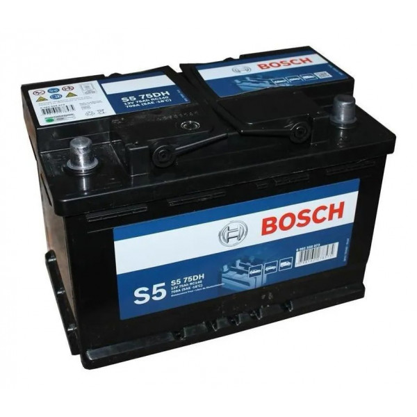 Bateria Automoviles Bosch S575D 13Placas 75AH - + RC115m CCA550 27.7x17.4x17.5cm